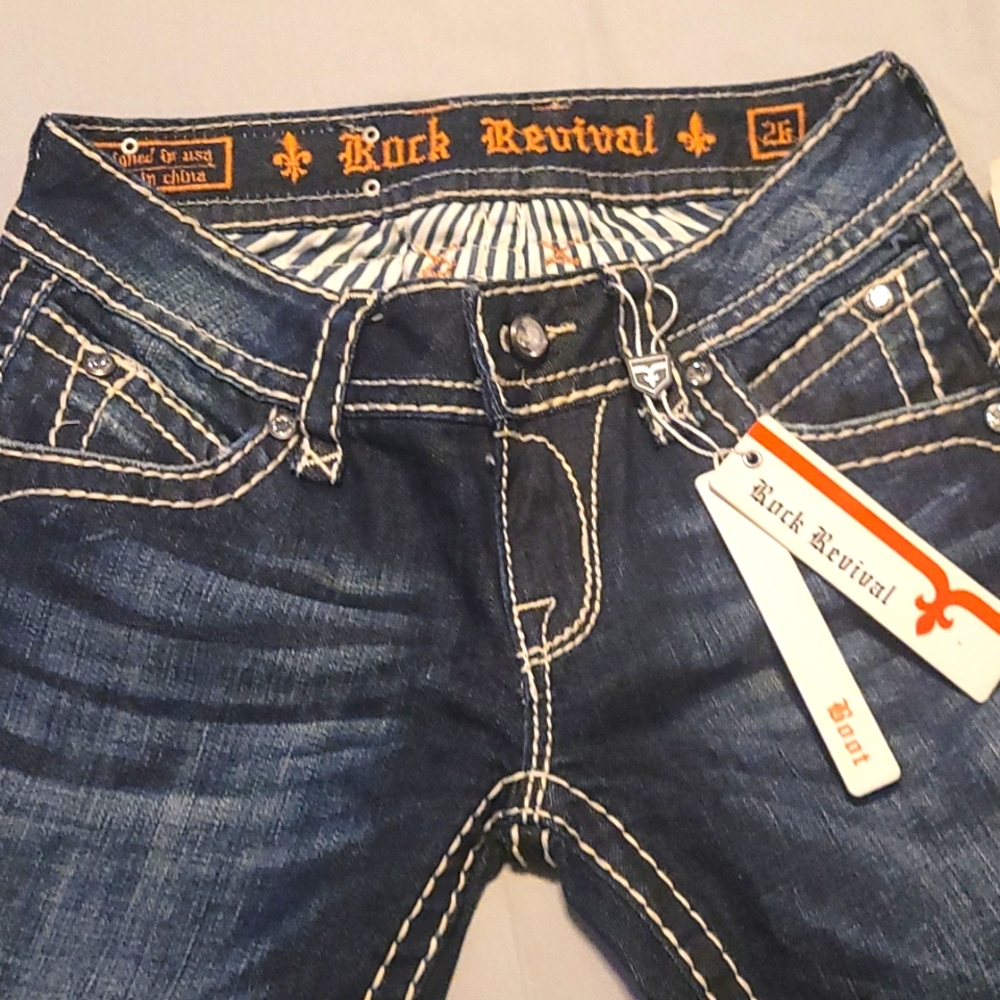NWT Rock Revival bootcut jeans, size 26